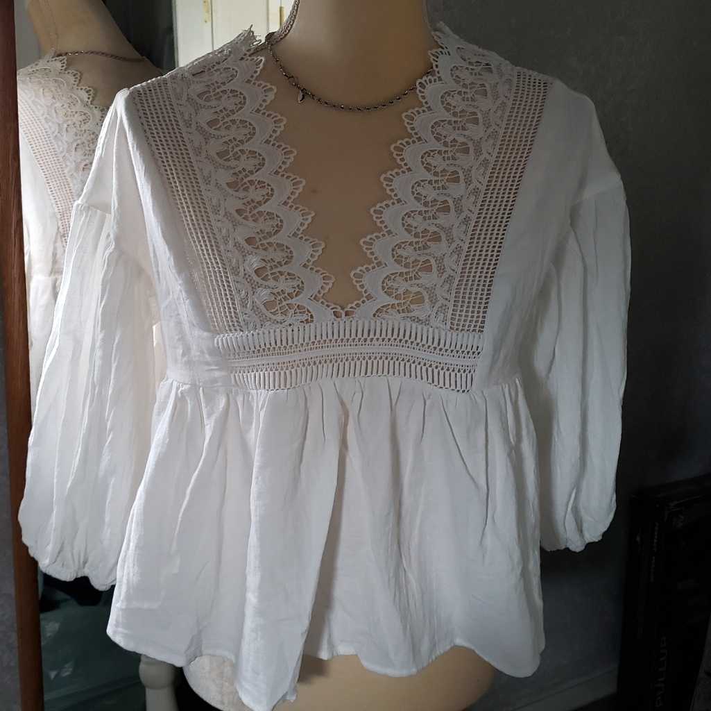 Shein White Blouse